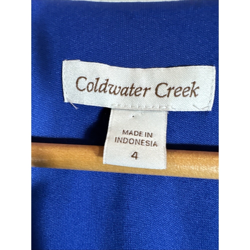 Coldwater Creek Sz 4 Maxi Dress Boho Striped‎ Lined Flowy Side Zip - Picture 5 of 10